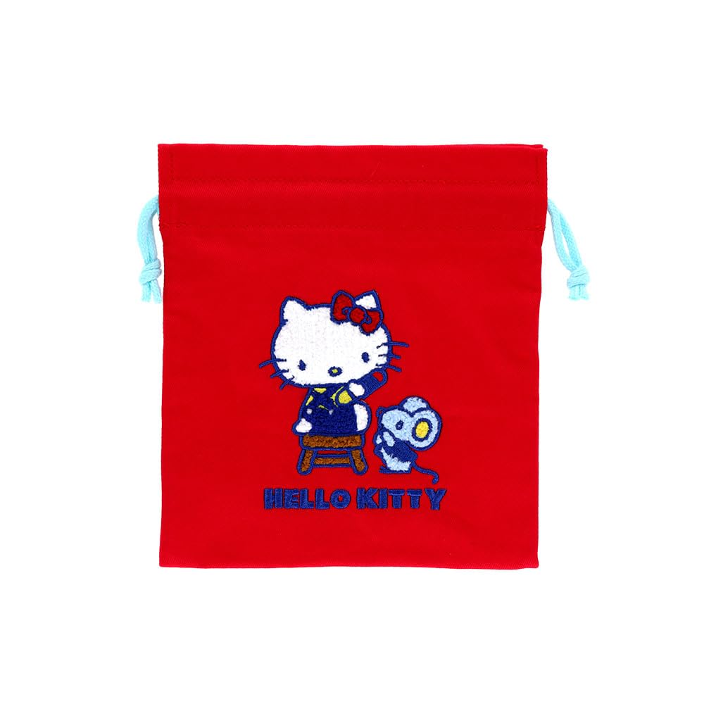 Stationery Hello Kitty Sanrio Characters Drawstring Bag with Sagara S2337258 SUN-STAR Embroidery,