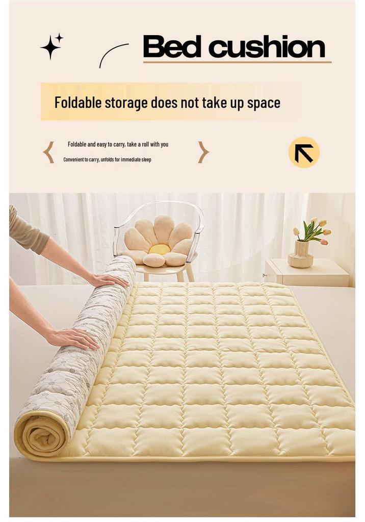 Summer Thin Mattress Pad & Blanket - Breathable & Soft Protector for Dorm, Hotel, and B&B Single Beds.