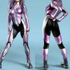 Unisex Cyber ​​Punk 3D digitální tisk Halloween Party Role Play Outfit Ženy Muži Cosplay Kostýmy Karnevalová kombinéza