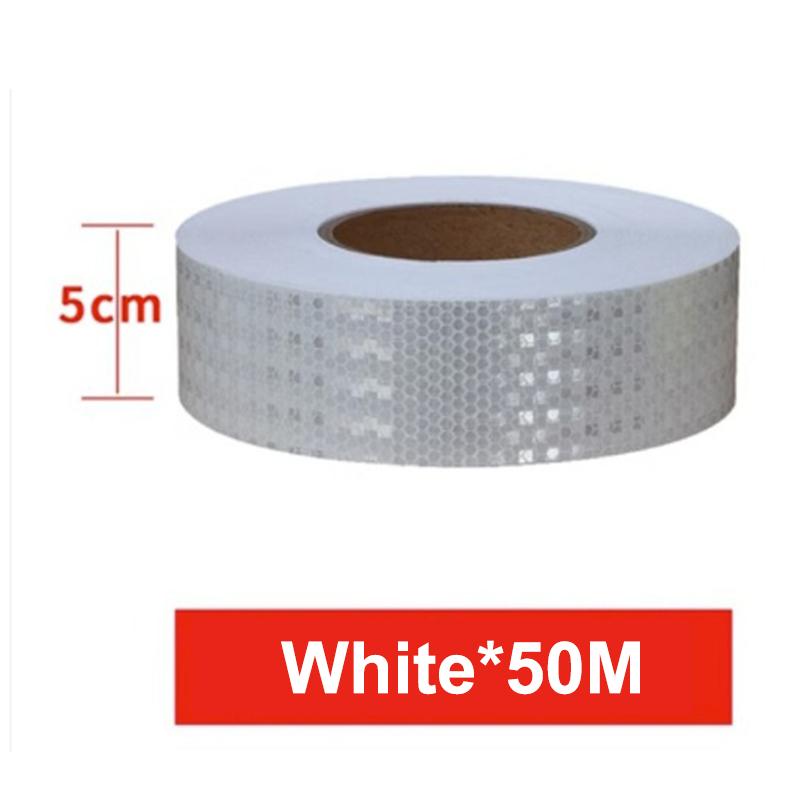 1 Roll Shining Reflective Safety Warning Tape Self Adhesive Twill Printing Reflective Tape For Car