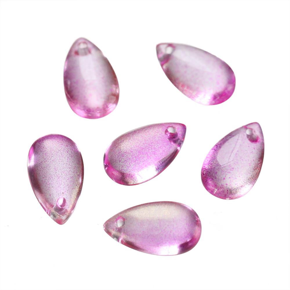 10pcs 8*14mm Water Drop Shaped Glass Pendants Czech Loose Spacer Beads For DIY Crafts Necklace Bracelet Charm Jewelry Making