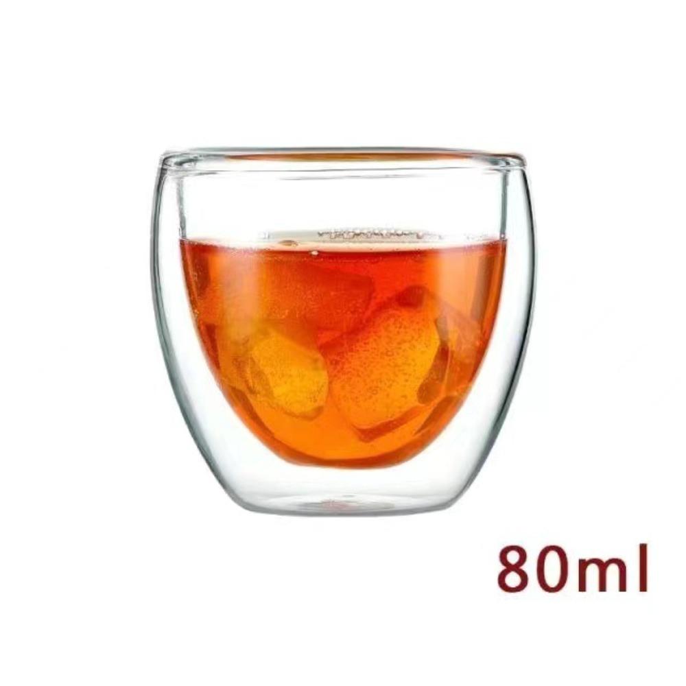 Tassenexplosion transparentes doppelwandiges Glas Haushalt große Kapazität hochtemperaturbeständig verdickt hochwertig Wasserbecher