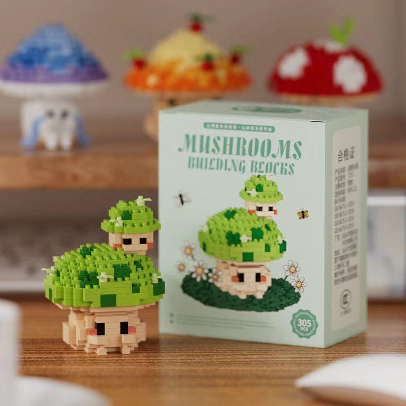 

Chaolechuang Игрушки-грибы - Развивающие строительные блоки, совместимые с Лего, для детских дней рождения