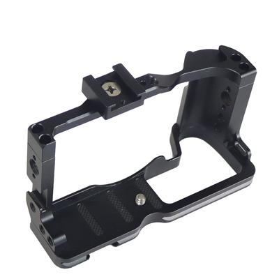FEICHAO CNC M6 Mark II Cage pour Appareil Photo Rig Ajusté avec Support Cold Shoe pour Stabilisateur Canon EOS M6 Mark II