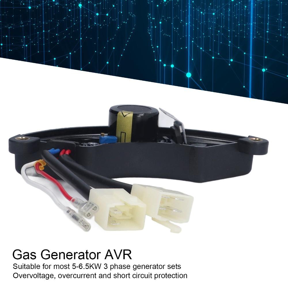 3fázový 380V Automatický regulátor napětí 5-6,5kW 8 vodičů Generátor AVR Regulátor napětí usměrňovač ve stylu půlměsíce