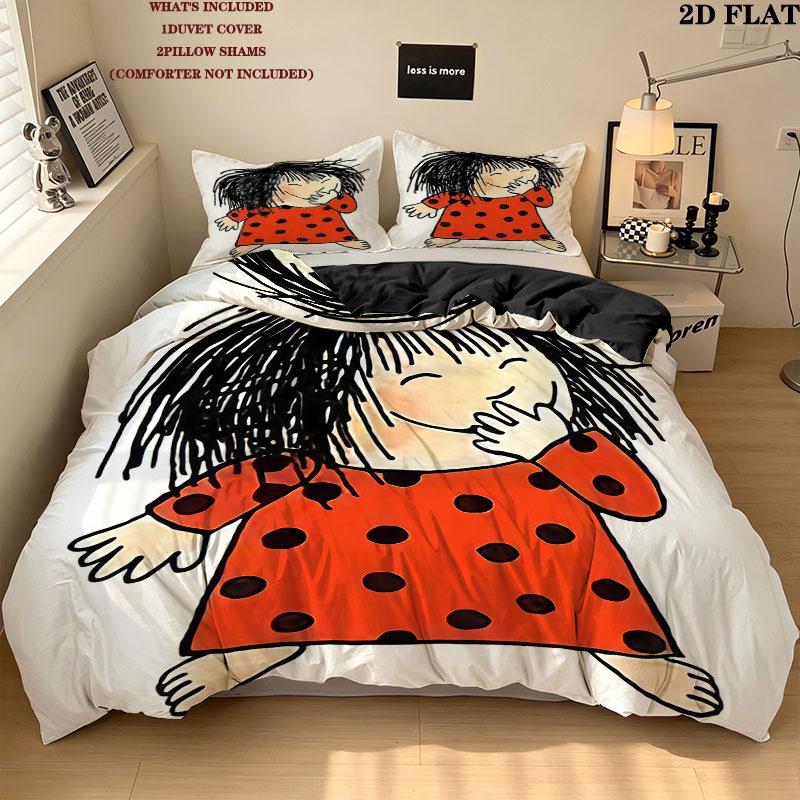 Cirkeline Bedding Quilt Set Quilt Cover Pillowcase Home Decoration Birthday Gift (1 * Duvet Cover + 2 * Pillowcase, Without Core)