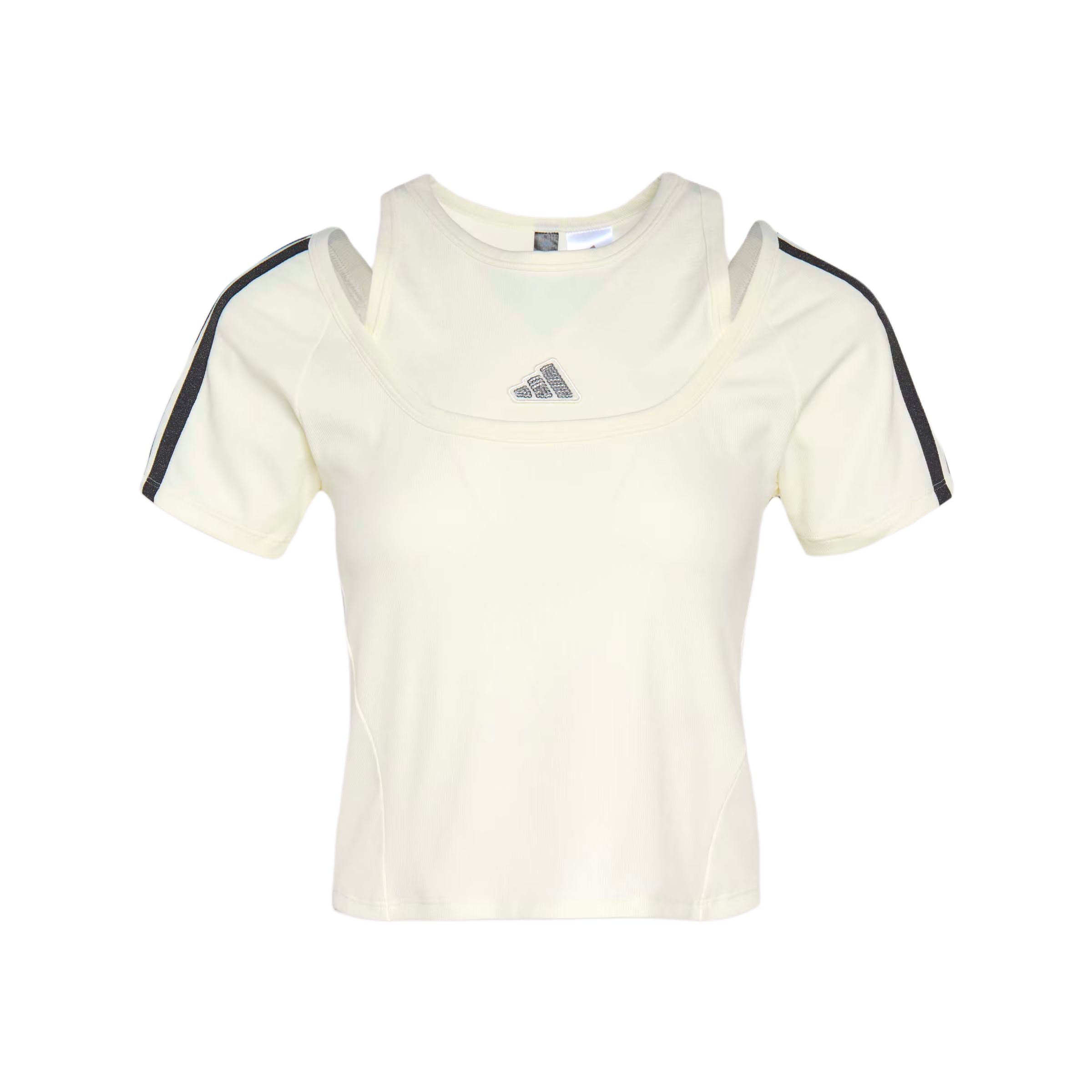 Adidas Dance T Shirts Women s Jade White Crew Neck Moderate KR7606 M