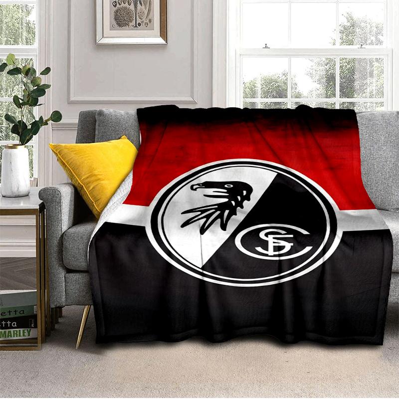 Adler Symbol Frei-burg Fußballdecke Leicht Ideal Bettdecke Perfekt für Reisen, Wohnzimmer, Büros, Sofas, Fan Weihnachtsgeschenk