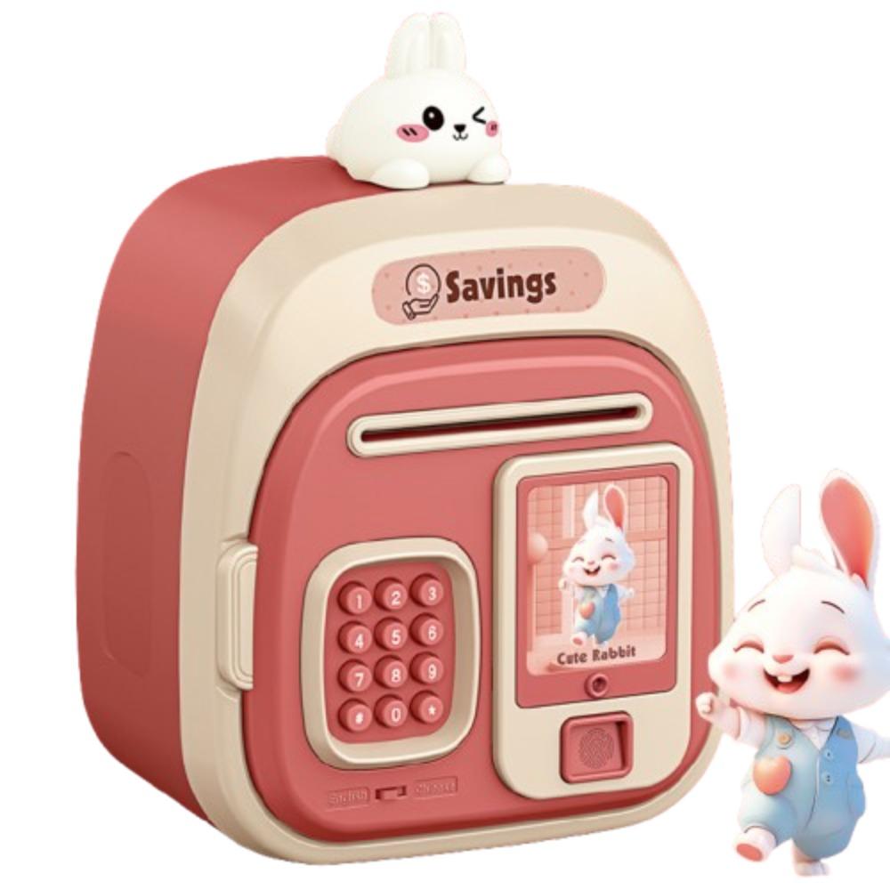 Inteligentna skarbonka z przypomnieniem głosowym i zabezpieczeniem na odcisk palca - Skarbonki dla dzieci Dekoracja domu