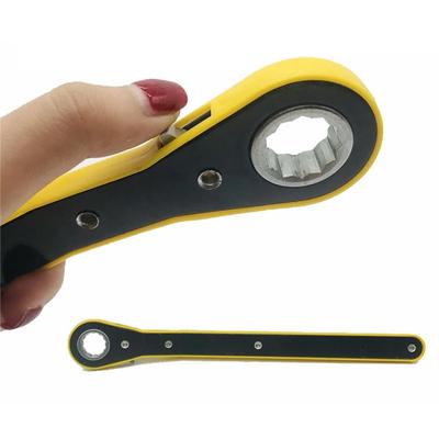 Chave Catraca Economizadora de Trabalho para Macaco Tesoura Garagem Pneu Roda Lug Chave de Boca Cabo com Adaptador Ferramenta Manual Portátil para Reparo de Carro