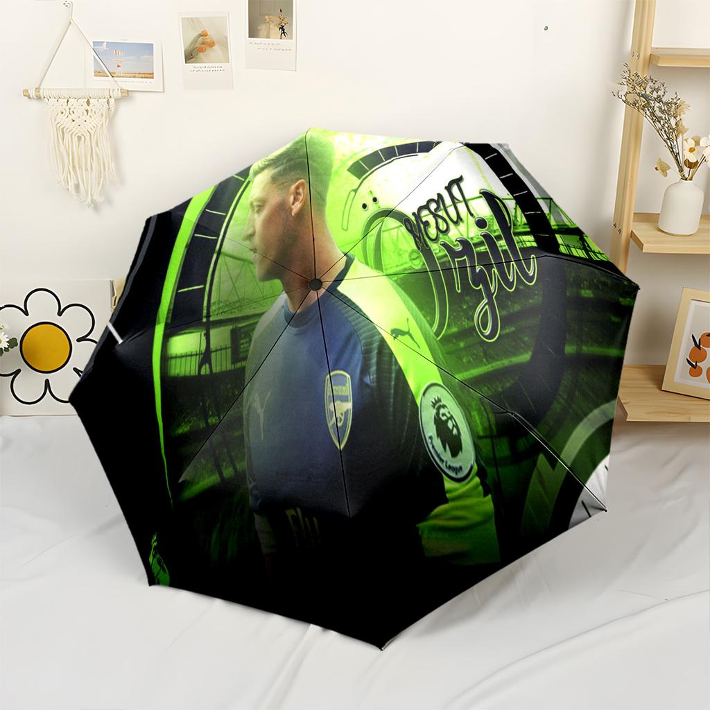 Goalkeeper Saves Ball. Automatic Umbrella Compact 8-Rib Lightweight Durable Plastic & Iron for Outdoor Daily Use Fashionable Birthday/Christmas Gift