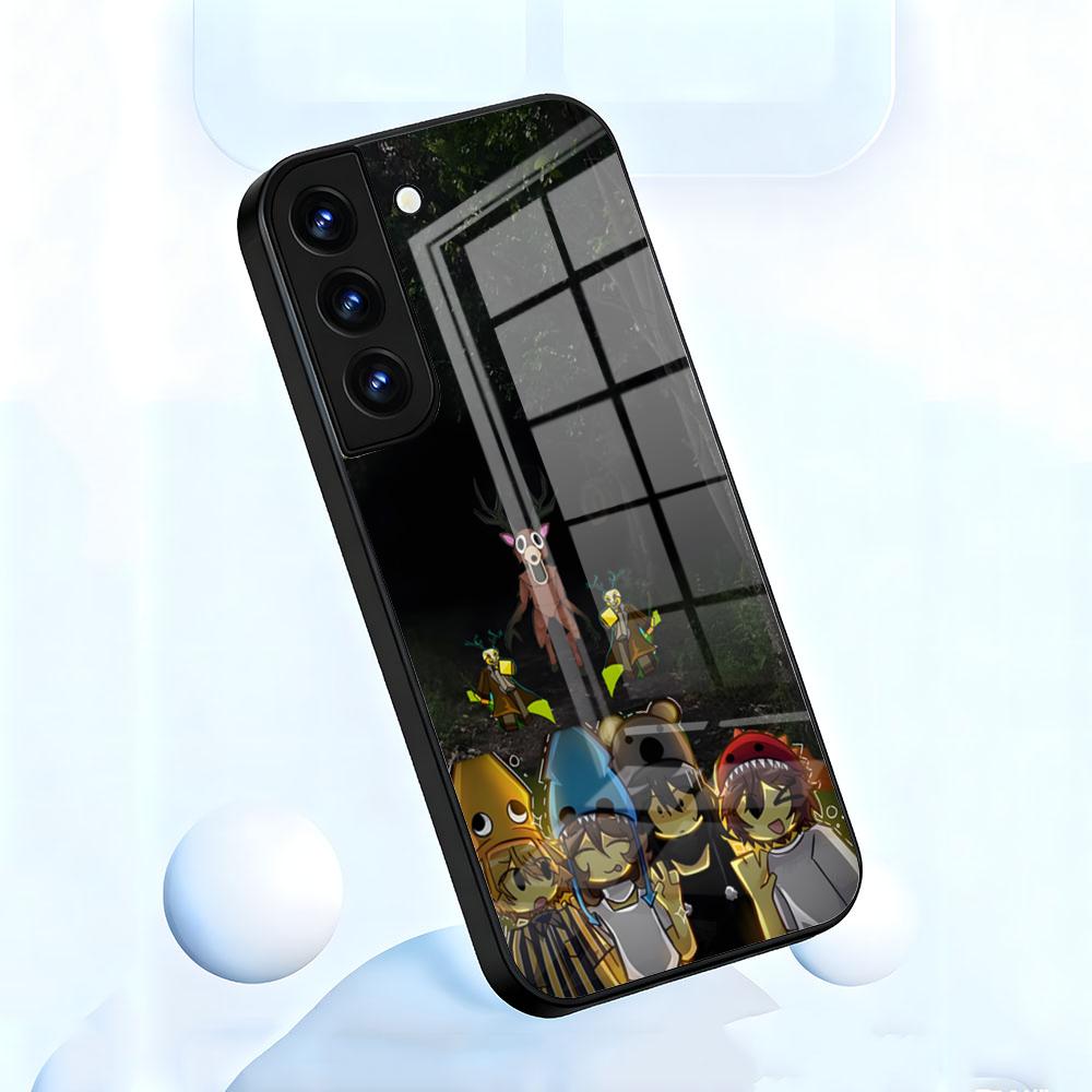 Game 99 Nights In The F-Forest Phone Case For Samsung S26 S25 S24 FE S23 S22 S21 Plus S20 Ultra Note20Ultra Black Glass Cover