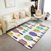 Erosebridal Lacrosse Area Rug 4'11" X 3'3", Lacrosse Sports Games Non Shedding Living Room Rugs For Kids Boys Girls, Black White Lacrosse De