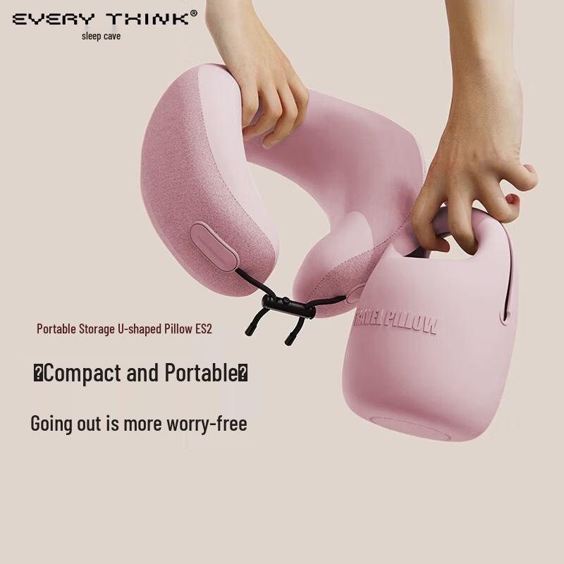 Portable Memory Foam U-shaped Travel Neck Pillow
