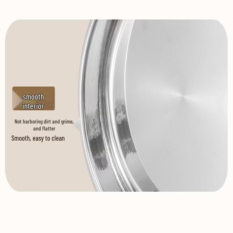 ZISIZ Hammered 304 Stainless Steel Divided Hot Pot