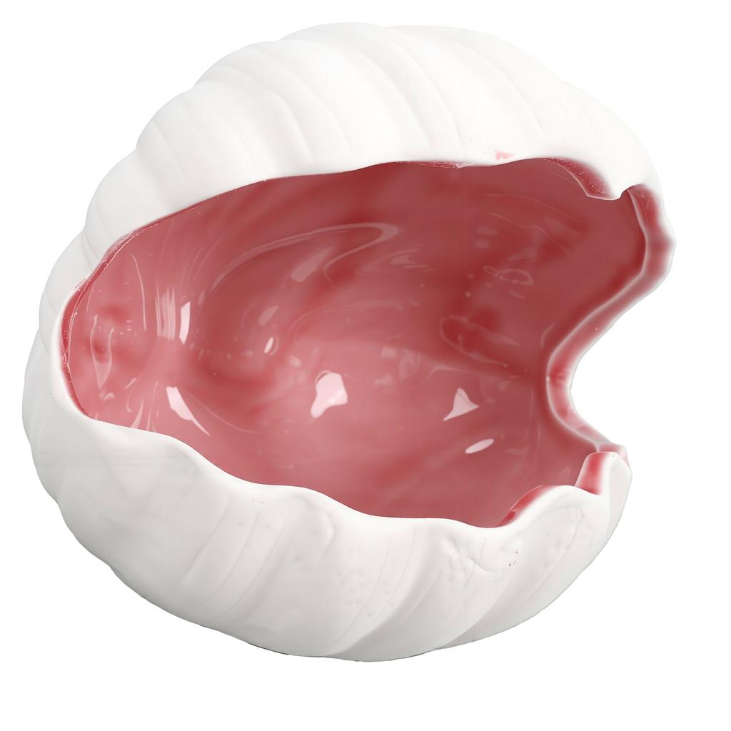 Shell Ceramic Jewelry Dish Decorative 3D Large Ceramic Shell Tray for Trinket Storage