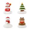Cute Santa And Snowman Decorated Mobile Holder Support Ornaments For Festival Atmospheres With Adjustable Viewing Angle