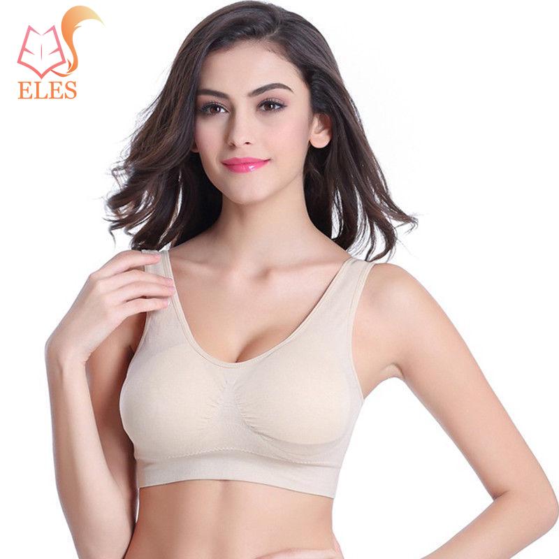 

Спортивный бюстгальтер Большой размер Бесшовные регулируемый бюстгальтер Верхний бюстгальтер Удобное впитывающее пот нижнее белье 3XL бежевый
