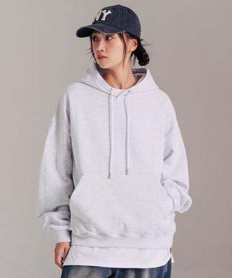Refresh Oversized Heavy Hoodie 6 Types Back Oatmeal Sohd2531