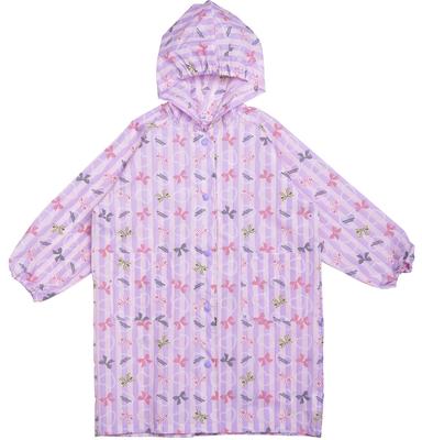 Raincoat for Suitable for School for Girls and Ribbon Storage Pouch Striped Pink X 110cm [Arisana] Kids, Bags, Children, Pattern, Included, Lavender,