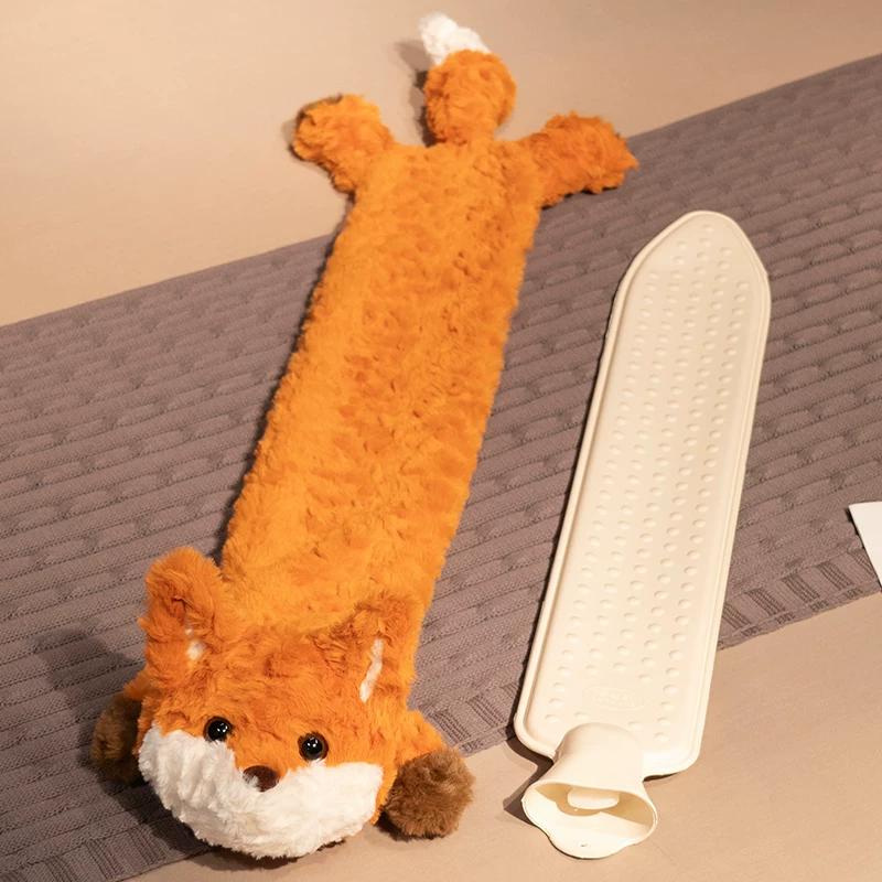 Long Hot Water Bottle for Warming Beds in Winter, a Special Device for Warming Bedding, Water-Filled Heating Pad, Extended Version for Sleeping, Hot