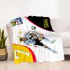Soccer Player Action Blanket Durable Comfort Perfect for Couch Bedding Livingroom Four Seasons Multipurpose Modern