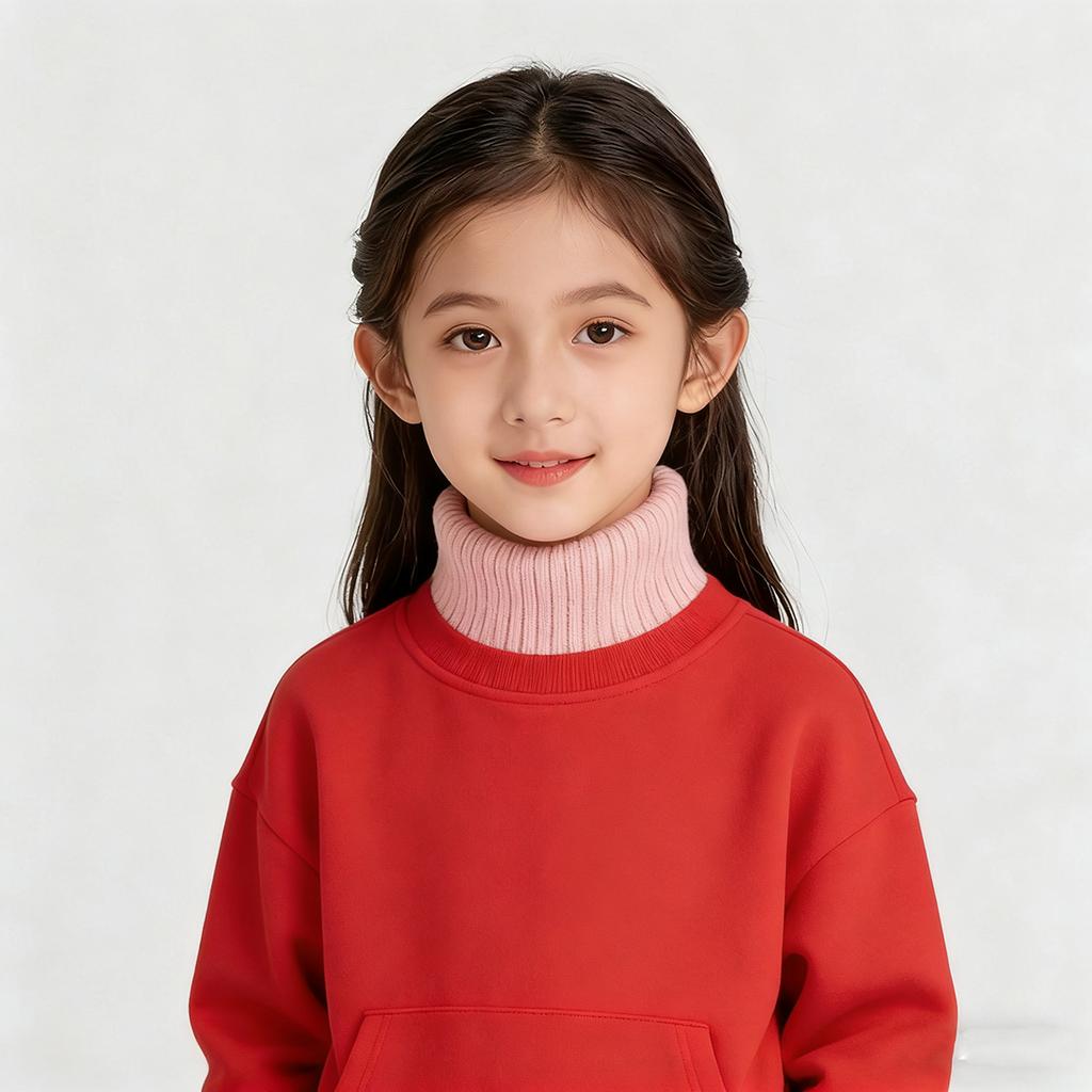 Detachable Knitted Mock Turtleneck Fake Collar For Kids Winter Warm Unisex Pullover Dickey False Collar for Photos School Party