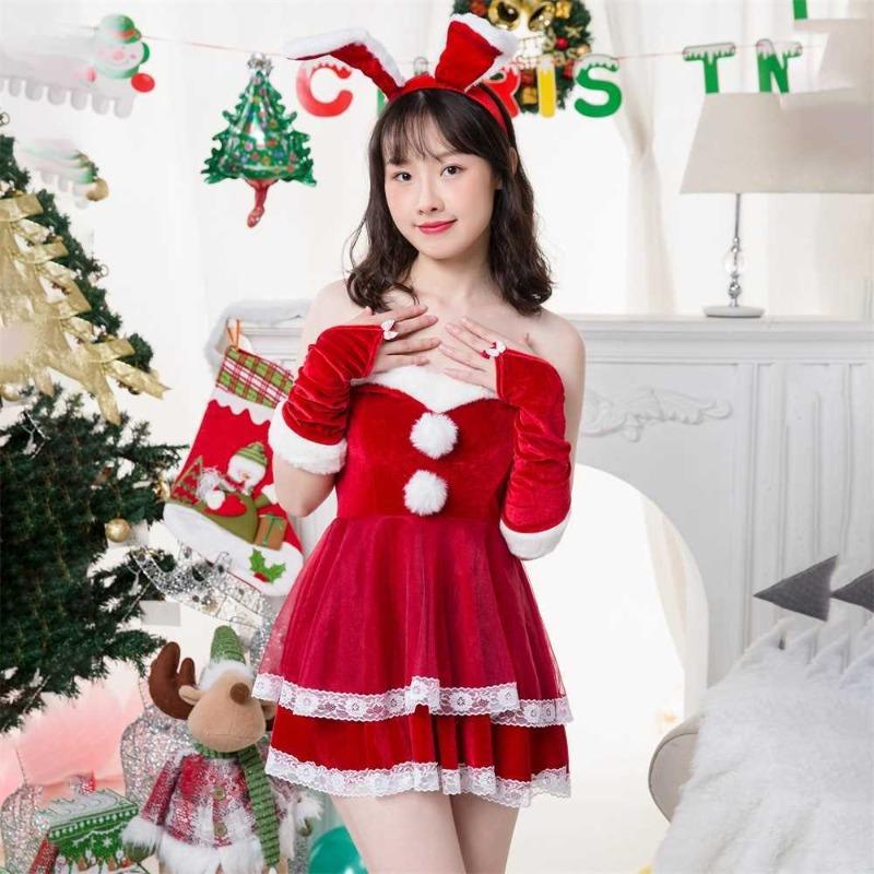 Sexy Costume Maid Uniform Temptation Bunny Halloween New Christmas Dress