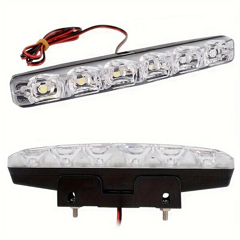 2PCS 6 LED Universal Light Car LED 12V Auto White Light Auto Strip For Car SUV Sedan Coupe Vehicle Motorcycle SUV ATV Tractor Bo