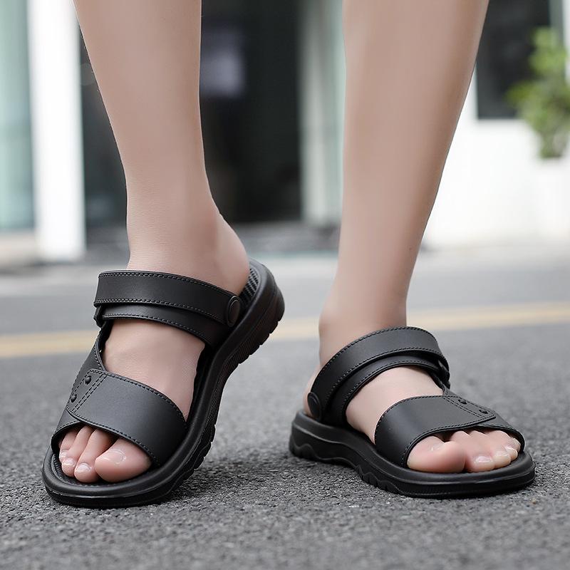 2024 Summer Men's Non-Slip Waterproof Sandals - Two-Way Wear Casual Beach Shoes