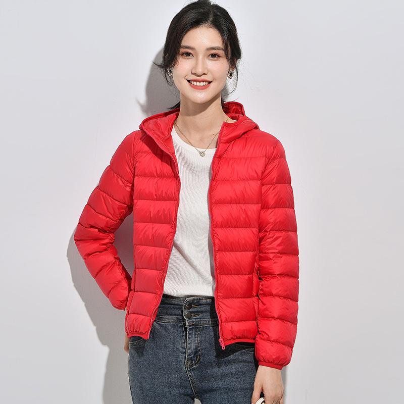Elegant Thin Section Down Jacket Women's Lightweight Lightweight Light Outdoor Short Section Fall and Winter Jacket Comfortable Personalized Clothes