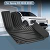 For Xpeng G9 2025-2025 Floor Mats Trunk Mats Cargo Liner TPE 3D Floor Carpets Waterproof Odorless All Seasons Mat LHD