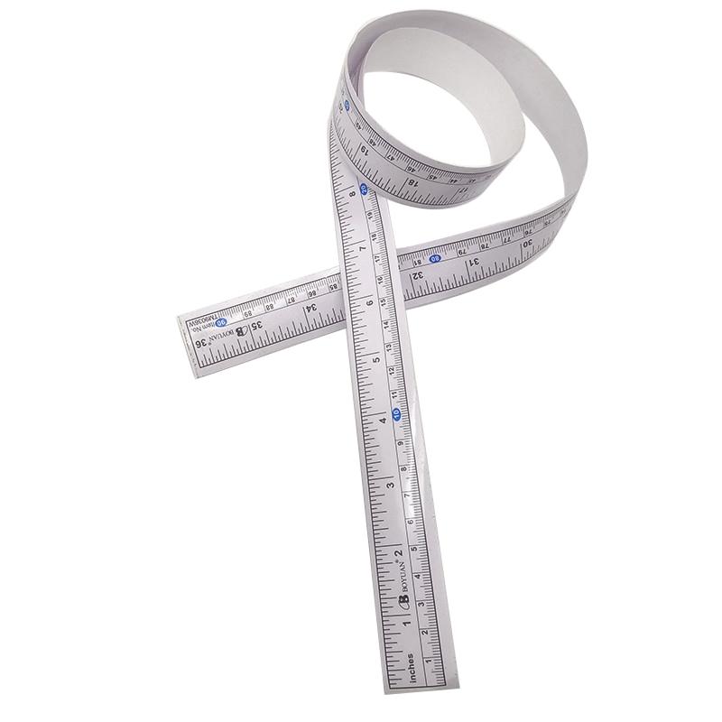 10PCS Sewing Machine Platen Ruler Lockstitch Adhesive Label Overlock Machine Ruler With Glue 90cm 36inch Inspection Measure
