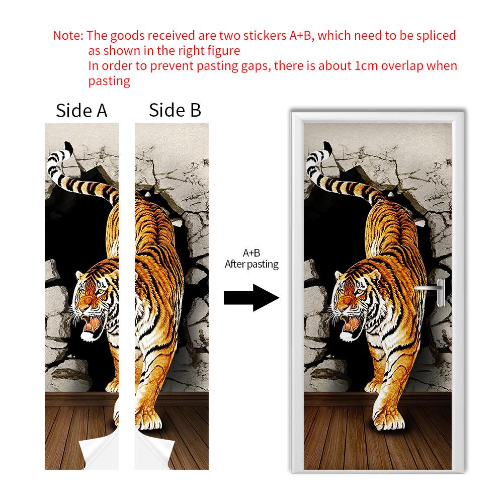 Cross-Border Self-Adhesive Removable Door & Wall Sticker for Rental Room Renovation.