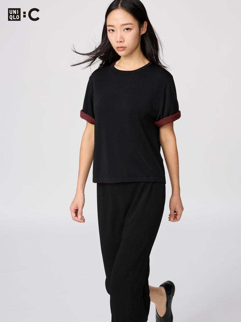 Uniqlo Japan Boxy KniT T Washable