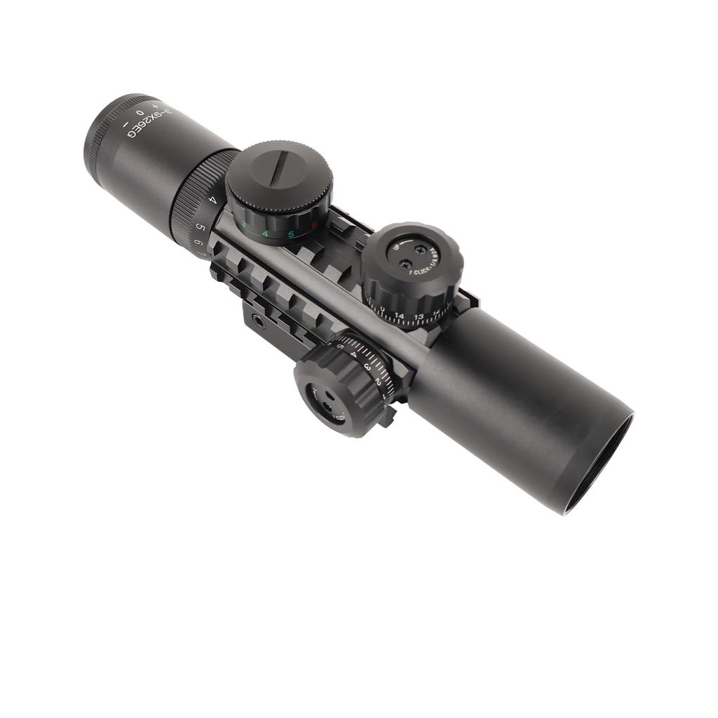 SKEERY Rifle Scope Variable Zoom Spider Scope Survival Game Scope 20mm Compatible C3-9x26EG