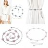Blue Metal Waist Chain For Women Fashionable Summer Accessory