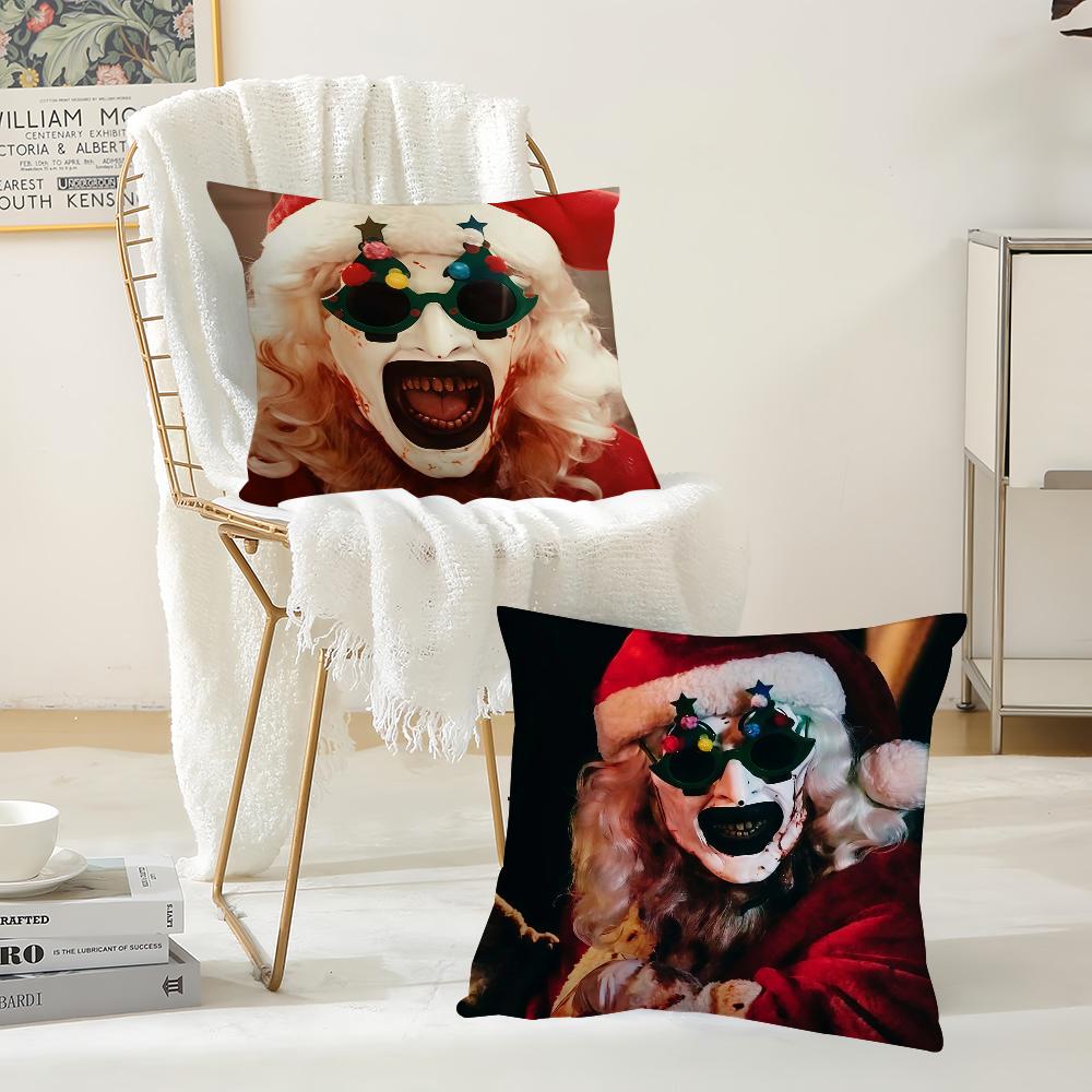 Horror movie T-Terri F-Fier 3 Pillow Case Office Cushions Suitable For Sofa Car Bedroom Decorative Cushion Cover
