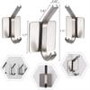 Self-Adhesive Towel Hooks  Heavy Duty Stainless Steel Bathroom Hook for Robe Coat  Hat