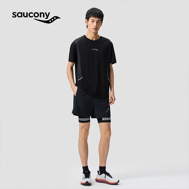 Saucony Men's Merino Wool Mesh Short Sleeve T-Shirt