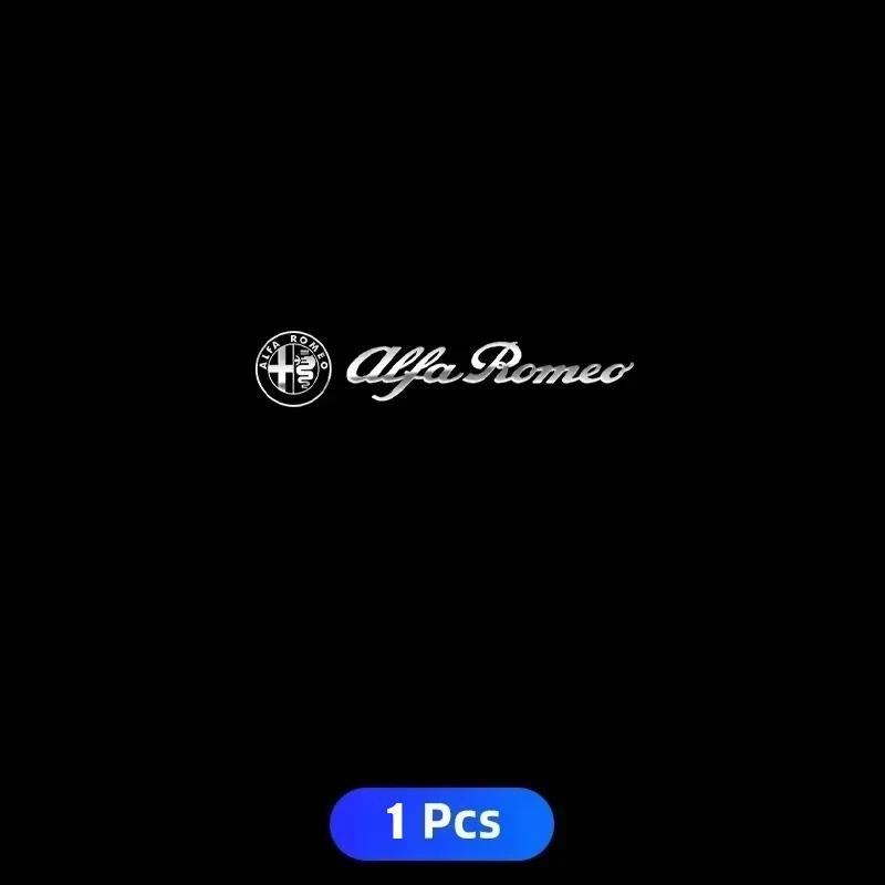 

For Alfa Romeo 2026 Hot Sticker Metal Emblem Auto Decor Wiper Decals Reflective Car Window Stickers for Alfa Romeo Giulietta Giu Silver