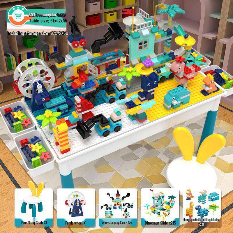 2026 New Model: Children's Educational Building Block Table, Multifunctional Puzzle Game for Ages 3-6