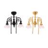 1:12 Dollhouse Miniature Led Lamp Ceiling Lamp Chandelier Droplight Lighting Home Furniture Model Doll House Decor Toy