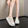 Women Sandals Flat Shoes White Anti Slip House Slippers Comfortable Half Beach for