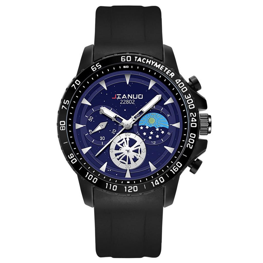 Men's  Luminous Running Alarm Clock Watch