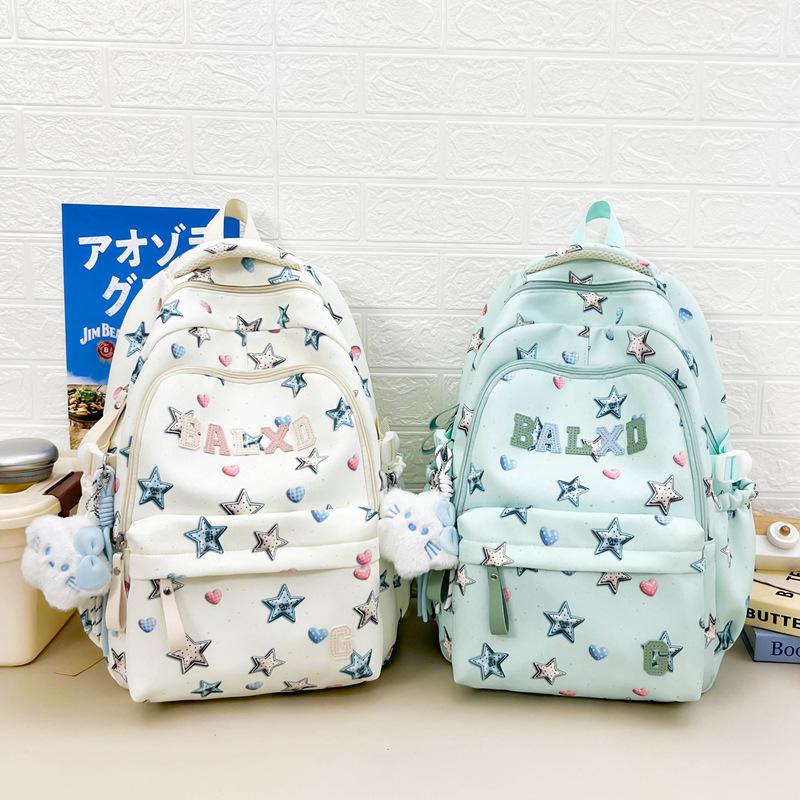 Schoolbag high-value girl schoolbag 1011 new ins wind junior high school student backpack fresh and sweet travel backpack