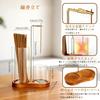 Incense holder, incense burner, 3-in-1, spill-proof, stylish, cute, hanging, brass, glass, simple, for Buddhist altar, study, meditation, entryway (in