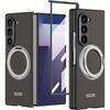 Suitable for Samsung Galaxy Z Fold 7 Case with Rotating Ring Holder, Magnetic Case Built In Screen Protector Slim Hard PC Cover