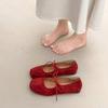 Fashion New French Suede Flat Single Shoes Women's 2025 Spring/Summer Gentle Mary Jane Shoes