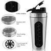 BURRDOFF [VISIBLE WINDOW Protein Shaker Bottle, Gym Shaker Steel Shaker Bottle Gym Shaker Bottle Shaker Bottles for Protein Shake Gym Protein Sha